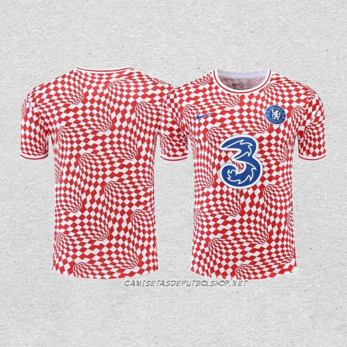 Camiseta de Entrenamiento Chelsea 22-23 Rojo y Blanco